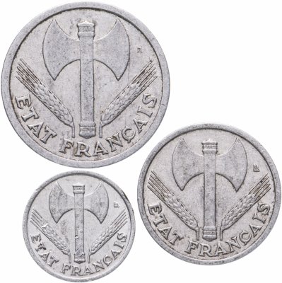 купить Франция, набор из 3 монет 1932-1938, Режим "Виши"