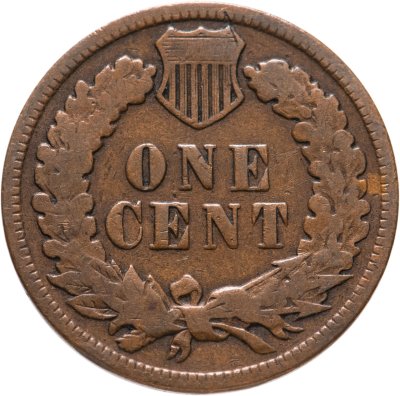 купить США 1 цент (cent) 1909 без обозначения монетного двора Indian Head Cent (голова индейца)