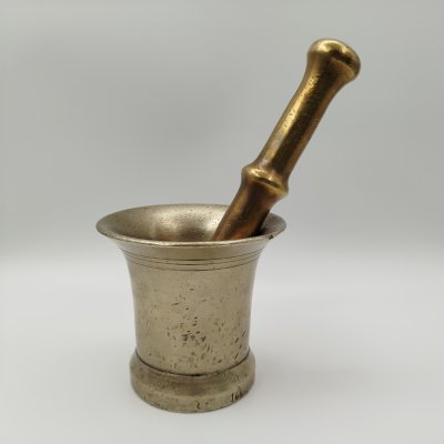 купить Ступа конической формы с раструбом (в комплекте с пестиком), бронза, Российская империя, 1890-1915 гг.