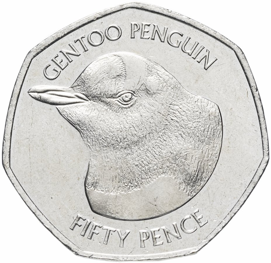 купить Фолклендские острова 50 пенсов 2018 "Субантарктический пингвин"