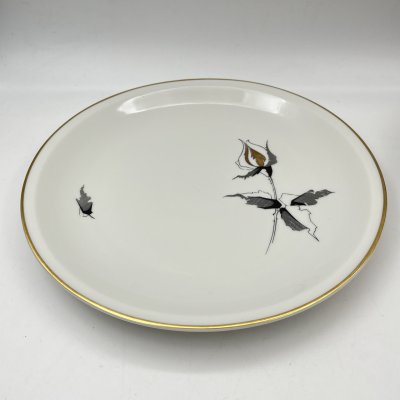 купить Блюдо сервировочное из сервиза "Роза", фарфор, деколь, золочение, Freiberg Porzellan, Германия, 1957-1972 гг.