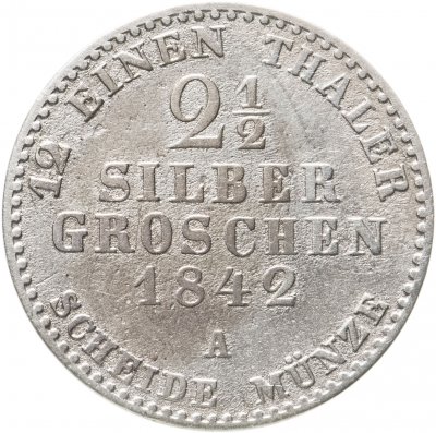 купить Пруссия 2 1/2 гроша 1842 А