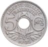 Купить Франция 5 сантимов (centimes) 1935  Новый тип: Отверстие в центре