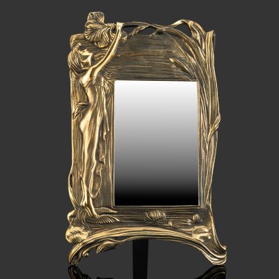 купить Зеркало "Дева с цветами", бронза, патина, Российская Федерация, 2025 г.