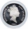 Купить Новая Зеландия 5 долларов (dollars) 1991 Proof "Чемпионат мира по регби"