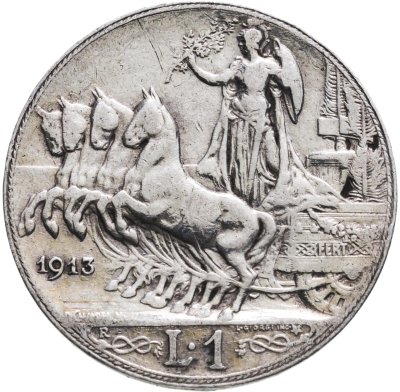 Купить Италия 1 лира 1913