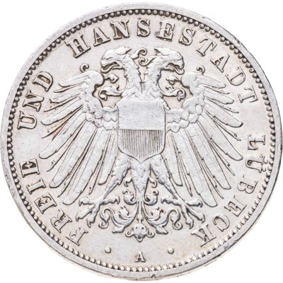 купить Германская Империя, Любек 3 марки 1910