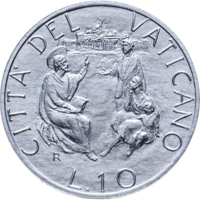 купить Ватикан 10 лир 1989