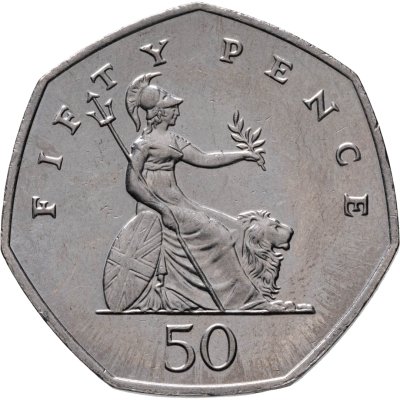 купить Великобритания 50 пенсов (pence) 2004