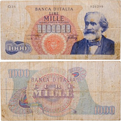 купить Италия 1000 лир 1962 "Джузеппе Верди"