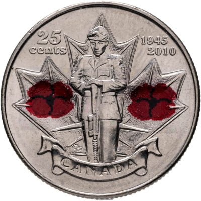 купить Канада 25 центов (cents) 2010 "65 лет победе во Второй Мировой войне"