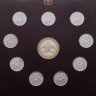 Купить Набор  из 9 монет 2 рубля 2012 и жетона "200-летие победы России в Отечественной войне 1812 года Полководцы и герои " выпуск 2