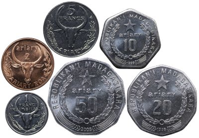 купить Мадагаскар Набор из 6 монет 1996-2005