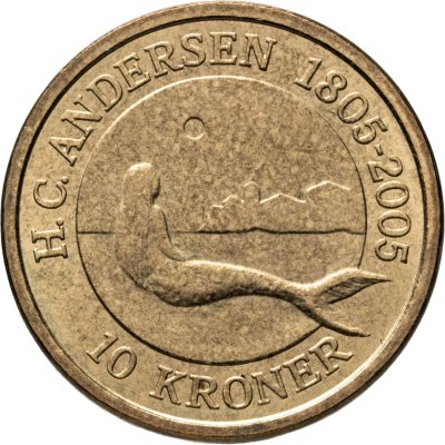 купить Дания 10 крон (kroner) 2005 "Сказка - Русалочка"