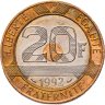 Купить Франция 20 франков 1992 "Замок Мон-Сен-Мишель"