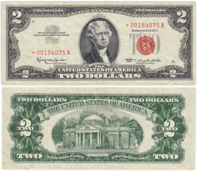 купить США 2 доллара 1963 series 1963 Granahan-Dillon (Pick 382) Star (Звезда)