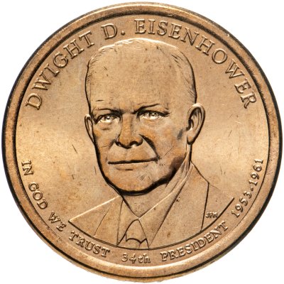 Купить США 1 доллар (dollar) 2015 "Президент США - Дуайт Эйзенхауэр (1953–1961)"
