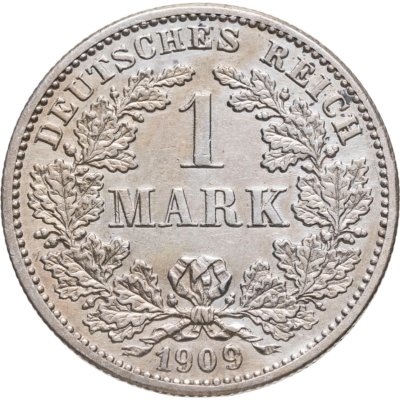 купить Германия 1 марка 1909 G знак монетного двора: "G" - Карлсруэ