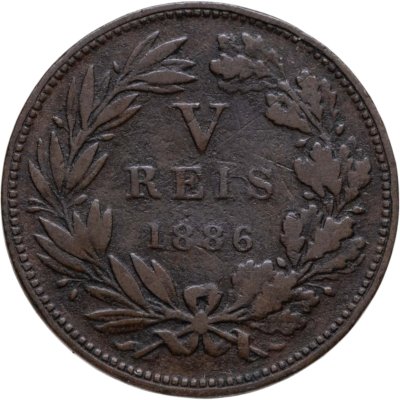 купить Португалия 5 реалов (рейс, reis) 1886