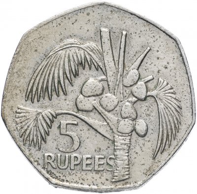 купить Сейшельские острова 5 рупий 1977