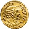 Купить Папская область 1/2 скудо (1740-1751) Монета без года Корона над скрещенными ключами на аверсе