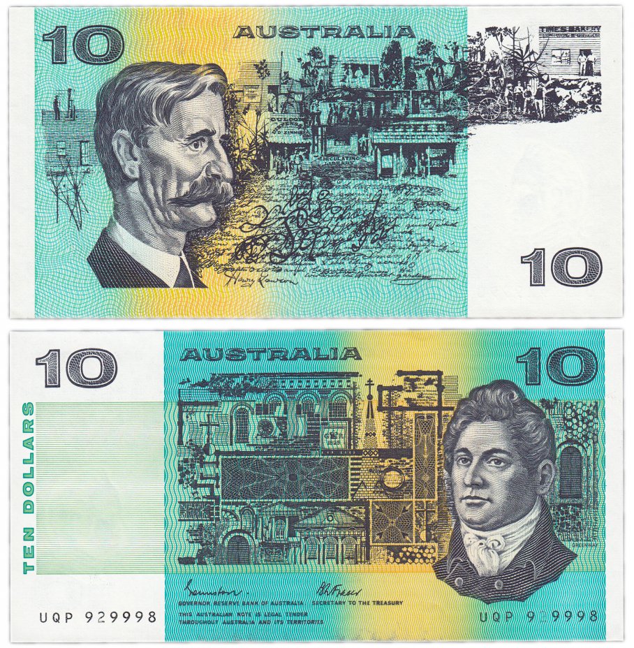 купить Австралия 10 долларов 1985 (Pick 45e)