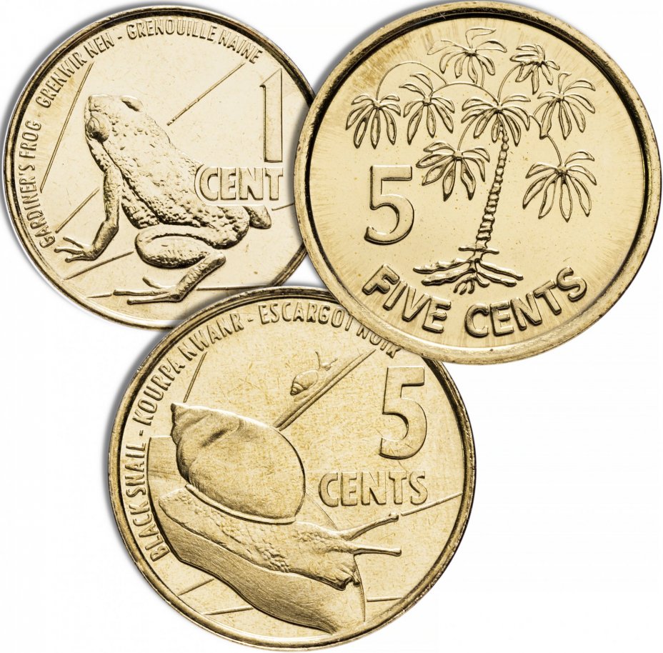 купить Сейшелы набор из 3х монет 2012-2016