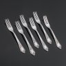 Купить Набор вилок на 6 персон в кофре, серебро 875 пробы, гравировка, Павловский завод металлоизделий им. С.М. Кирова, СССР, 1973 г.