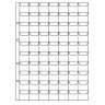 Купить Лист формата Optima (200х250 мм) на 70 ячеек (23х23 мм)