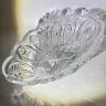 Купить Конфетница с резным цветочным декором, хрусталь, алмазная грань, СССР, 1970-1990 гг.
