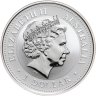Купить Австралия 1 доллар 2001 "Восточный календарь. Год Змеи" позолоченная