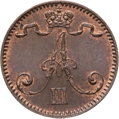 купить 1 пенни 1893, монета для Финляндии
