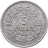Купить Франция 5 франков (francs) 1949 B  знак монетного двора: "B" - Бомон-ле-Роже