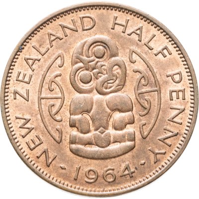 купить Новая Зеландия 1/2 пенни (penny) 1964