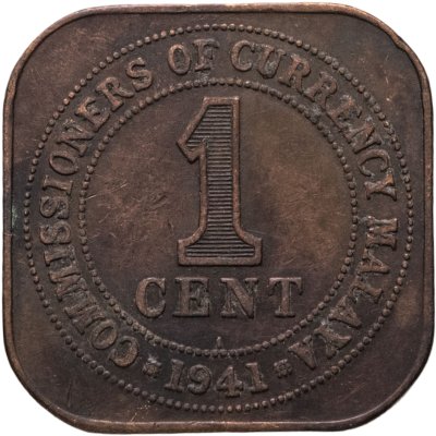 купить Малайя 1 цент (cent) 1941