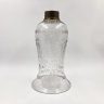 Купить Плафон с флоральным декором, стекло, металл, СССР, 1960-1990 гг.