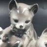 Купить Статуэтка "Играющие котята", фарфор, роспись, VEB Porzellanfiguren Lippelsdorf (Липпельсдорф), Германия, 1951-1974 гг.