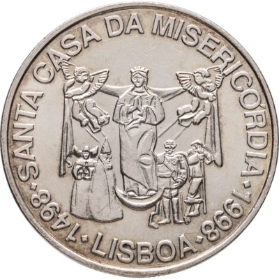 купить Португалия 1000 эскудо (escudos) 1998 500 лет церкви Мизерикордия