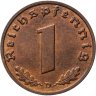 Купить Германия, Третий рейх 1 рейхспфенниг (reichspfennig) 1938, знак монетного двора: "D" - Мюнхен