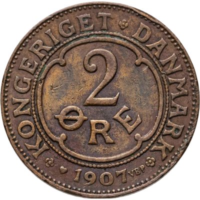 купить Дания 2 эре (ore) 1907