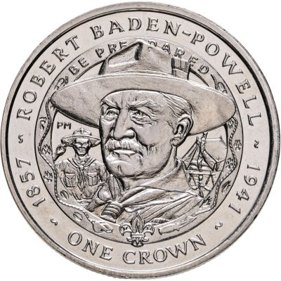 купить Фолклендские острова 1 крона (crown) 2007 "150 лет со дня рождения Роберта Баден-Пауэлла"