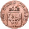 Купить Германия, Пруссия 3 пфеннига  1858