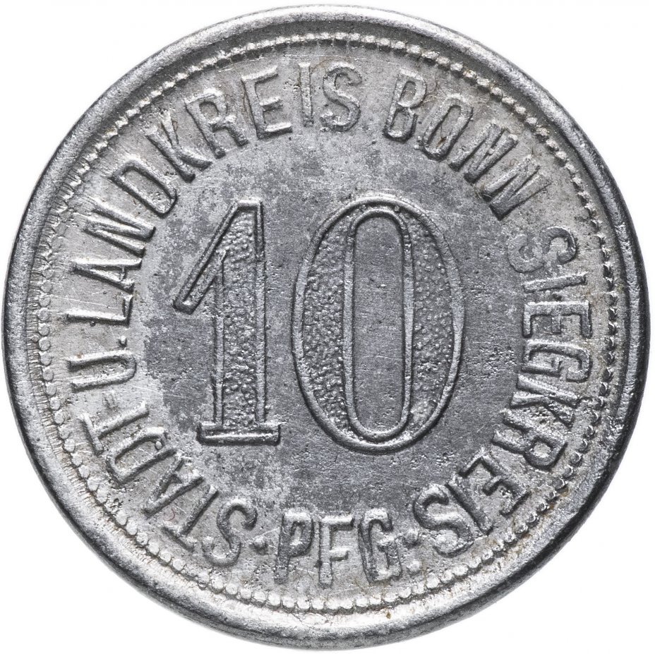 купить Германия (Бонн-Зиг) нотгельд 10 пфеннигов 1918