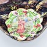 Купить Статуэтка (пепельница, лоток для мелочей) с фигурой собаки, керамика, деколь, роспись, золочение, керамика, деколь, роспись, золочение, Бельгия, 1970-1990 гг.