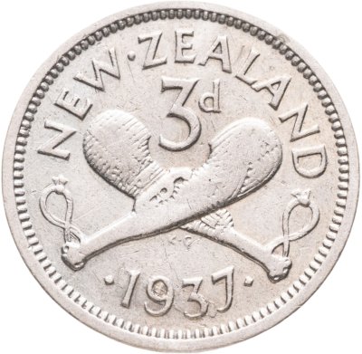 купить Новая Зеландия 3 пенса (pence) 1937