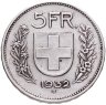 Купить Швейцария 5 франков (francs) 1931-1969