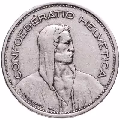 купить Швейцария 5 франков (francs) 1931-1969