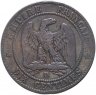 Купить Франция 10 сантимов (centimes) 1854 D
