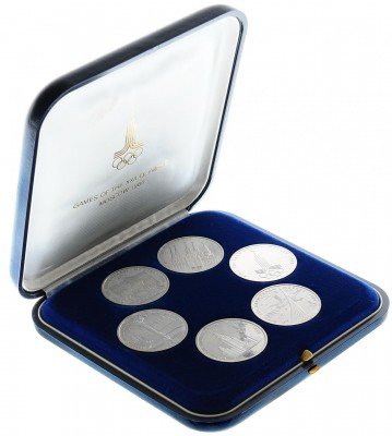 купить Набор "Олимпиада-80" 6 монет UNC в футляре