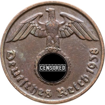 купить Германия (Третий рейх) 2 рейхспфеннига (reichspfennig) 1938 B